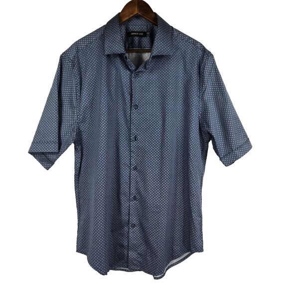 Dstrct & Row Men's Size XL Tall Short Sleeve Button Up Shirt NWOT - Picture 1 of 4